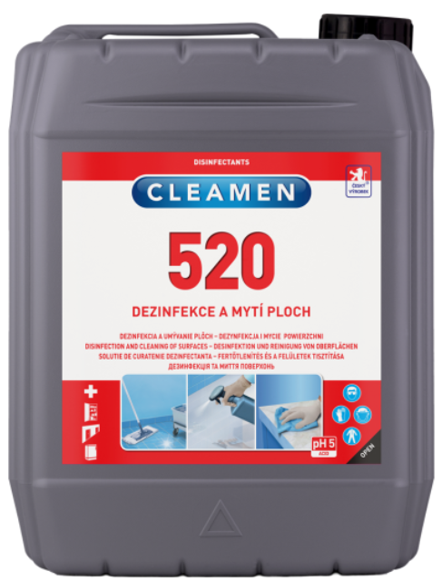 CLEAMEN 520 dezinfekce a mytí ploch 5 l.