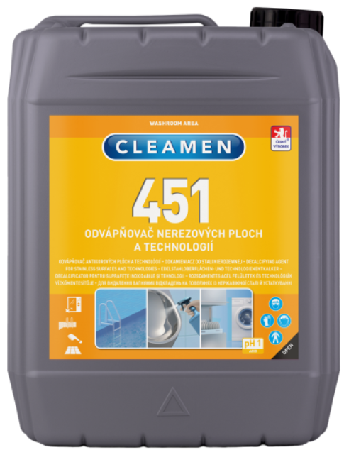 CLEAMEN 451odvápňovač nerezových ploch a technologií 5 l (6 kg)