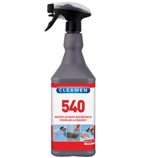 CLEAMEN 540 bezoplachová dezinfekce povrchů a pokožky 1 l.